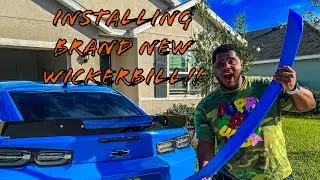 INSTALLING A WICKERBILL ON MY 2023 CAMARO LT1 *HILARIOUS*🤣🤣