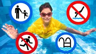 Swan apprend les r&egrave;gles de s&eacute;curit&eacute; dans la piscine - Safety Rules In The Pool