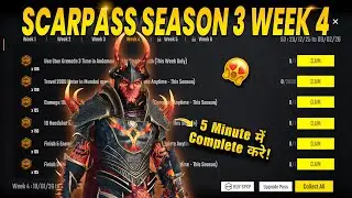 Scarfall 2.0 Scarpass Season 3 Week 4 Mission Explained 🤩 | Scarpass Week 4 All Mission Complete 💯💥