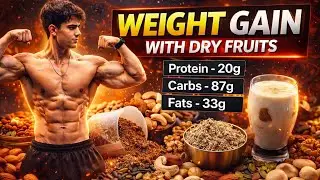FAST WEIGHT GAIN WITH DRY FRUITS 🔥 | Power Shake for Weight Gain 💪| Naturally Muscle Build at Home🏋️