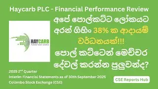HAYC.N Investor Update | Haycarb Q2 2025 Earnings & Dividend Analysis | CSE Reports Hub