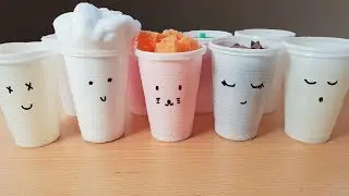 Making Slime with Cups - Satisfying Slime Video