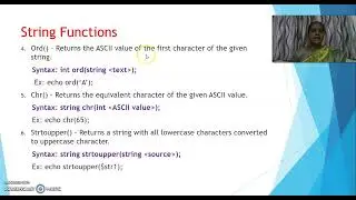 PHP Strings and String Functions