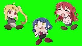 【Bocchi The Rock】Power Pros Nijika Ikuyo Ryo【Green Screen】