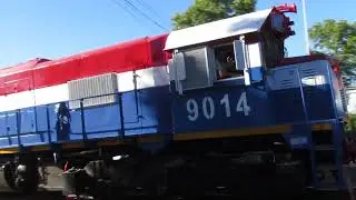 LA EMD-GT22 N&ordm;9014 DE (NCA) INGRESANDO AL  PUEBLO DE (CA&Ntilde;ADA DE GOMES)santa fe...