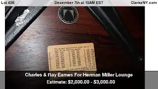 Charles & Ray Eames For Herman Miller Lounge