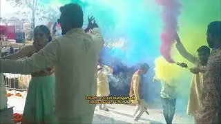 Color Smoke Bomb Entry for Haldi