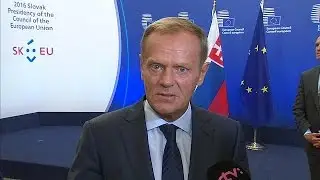 UK's Boris Johnson in Bratislava ahead of EU Summit of the EU 27