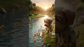 💔This Dog Worked All Day Just to Free Trapped Fish💔 #Shorts
