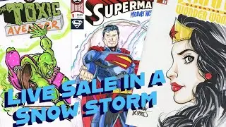 Live Sale in a Snow Storm- Comic Collectibles