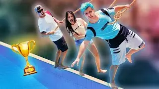 O ÚLTIMO A CAIR NA PISCINA GANHA!! PARTE 2 - DESAFIO TEENS FUN (MALOUCOS)