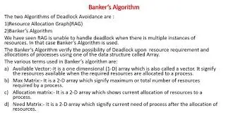 Banker's algorithm|What is banker's algorithm|expanation with example