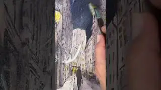 Adding matte medium #shorts #viral #trending #art #drawing #trendingshorts #painting #shortvideo