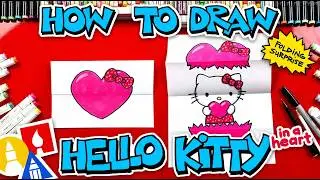 How To Draw A Hello Kitty Valentine