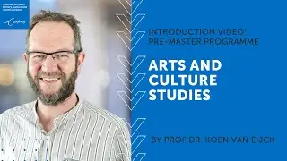 Pre-Master Arts and Culture Studies | Introduction video
