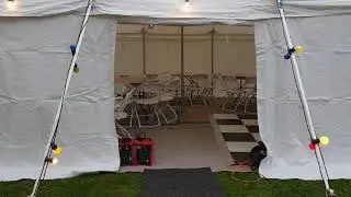 traditional 6m by 6m marquee