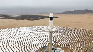 Alimak elevator &ndash; Solar power tower, Golmud, Qinghai province, China