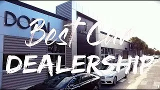 Doral Lincoln Miami car dealership drone view