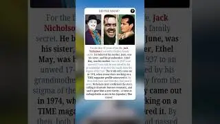 Jack Nicholson&rsquo;s Shocking Family Secret