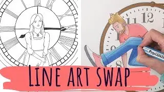 Line art swap - collaboration with ALLJArt