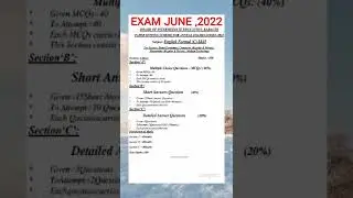 ENGLISH PAPER MARK'S SCHEME FOR EXAM 2022 BOARD OF INTERMEDIATE EDUCATION KARACHI