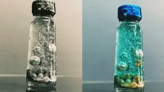 mini bottle art 💖 (ocean theme in bottle)❣️no oil no water 🌹