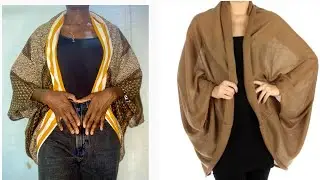 How to cut and sew a Cocoon Jacket / Rectangular Jacket / DIY