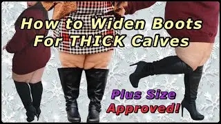 DIY PLUS SIZE Boots for WIDE CALVES (SUPER EASY) | DIY Projects