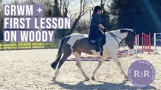 Tack Up And Ride With Me - First Lesson On Woody | Riding With Rhi - UK Equestrian YouTuber