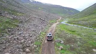 New Defender overlanding in Iceland