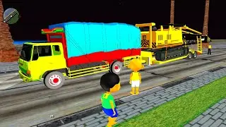 Upin ipin Coba Mobil Gandeng , Jarjit mail Berulah Truk Molen Polisi Semen buat Macet 😂 Dunia Oyya
