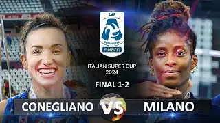 Final of Italian Super Cup 2024 | Prosecco Doc Imoco Conegliano vs Numia Vero Volley Milano