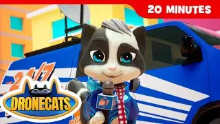 Drone Cats Double Episode Compilation 🚁🐱 | Twice the Action, Twice the Fun!