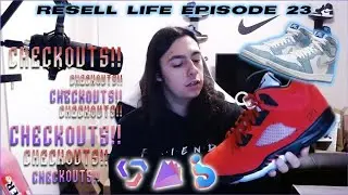 Air Jordan 1 Hyper Royal & AJ5 Raging Bull sneaker bot Live COP - Reselling Vlog - Resell Life Ep 23