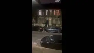 Armed Police Smash Down Front door of  Ilford Property After Stabbing Incident