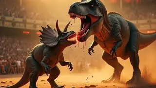 Epic Dinosaur Battle in the Arena &ndash; Prehistoric Fight to the Death!