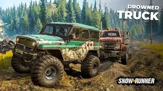 Drowned Highway Truck Rescue | SNOWRUNNER Gameplay (PC)