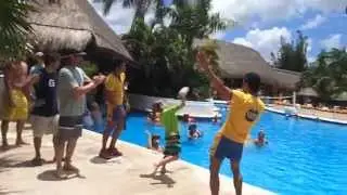 Liam plays poolside games 2