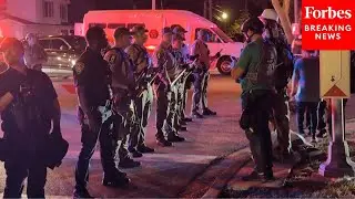 Demonstration Outside Of Chicago ICE Facility Sparks Standoff Between Federal Police And Protesters