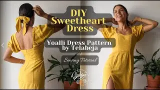 DIY Tutorial Puffy Sleeve Sweetheart Bodice Dress - Yoalli Dress by Telabeja