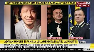 EXCLUSIV. Adrian Minune, primele declaraţii după ce i-a fost ameninţată familia