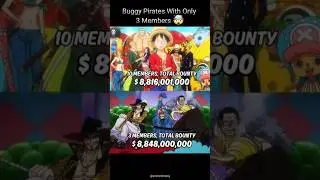 only 3 😱 #onepiece #anime #buggy #pirates #luffy #animeedit #animememes #trending #shorts #memes