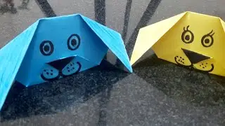 Origami Dog Easy | Day paper crafts origami Dog face | How To Make a Paper Dog Tutorial