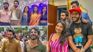Star Studded Celebrities entrys at Akhil Sarthak Saloon | Bigg Boss Contestants | Akkineni Nagarjuna