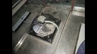 How to professionally install the lift/elevator top fan cover (on top of the cabin)