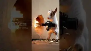 animal machine-gun #funny #cute #animals