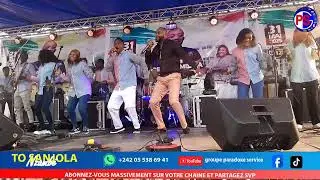 Christel Chango au Croisade J&eacute;sus Christ est le m&ecirc;me Palais des congr&egrave;s de Brazzaville