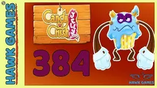 Candy Crush Jelly 🍰 Saga Level 384 (Puffler Boss mode) - 3 Stars Walkthrough, No Boosters
