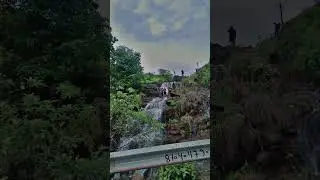 mumbra waterfall❣️ #shortsfeed #shortsvideo #viral #youtubeshorts  #waterfall #monsoon #mumbra