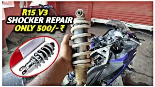 r15 V3 rear suspension change | yamaha r15 V3 shocker repair | r15 v3 modified